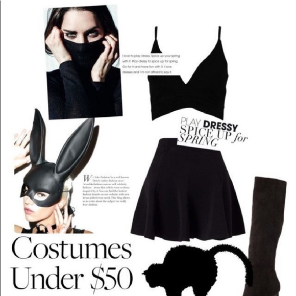 NWT Goth Bunny Darko Halloween Mask - Picture 2 of 7